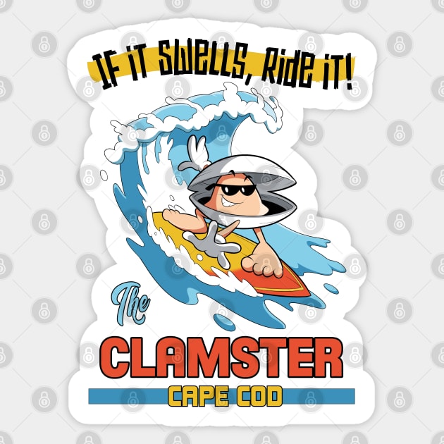 The Clamster! Sticker by traderjacks